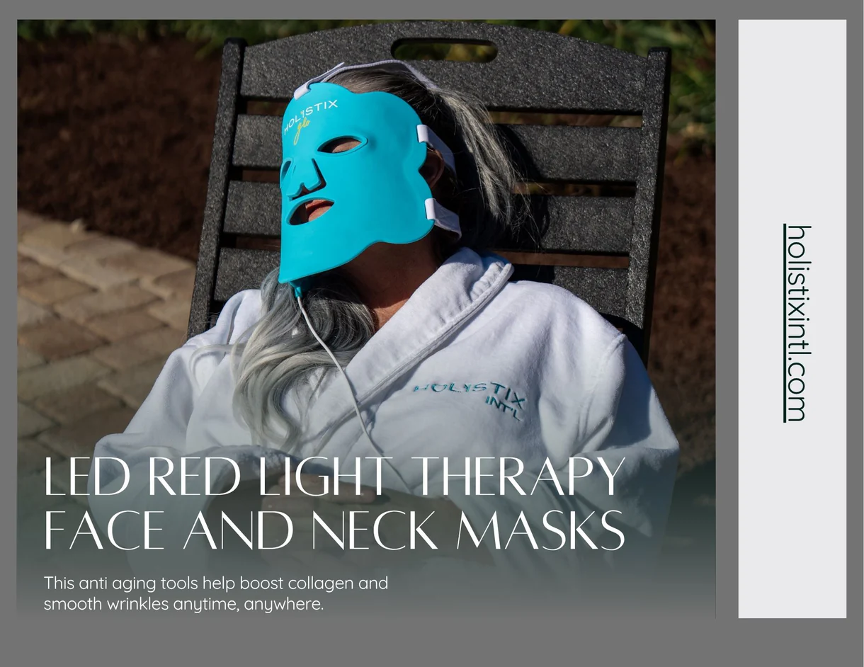 Holistix Glo red light face and neck mask product graphic